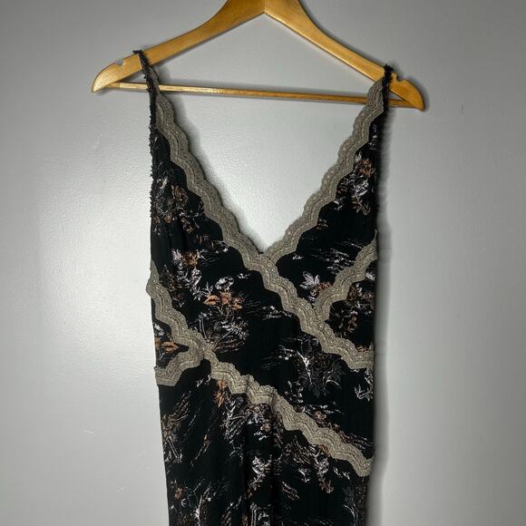 Intimately Free People Babydoll Fairy Grunge Dress Womens Small Lace Trim Slinky - Picture 6 of 8
